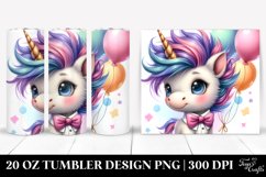 Cute Baby Unicorn With Cool Haircut | 20 Oz Tumbler Product Image 1