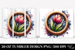 Detailed Small Stained Tulip Tumbler Product Image 1