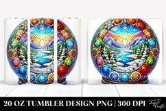 Colorful Snow Globe Clipart Product Image 1