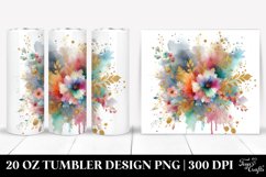 Colorful Splash Golden Foil | 20 Oz Tumbler Product Image 1