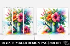 20 Oz Tumbler Sublimation | Vibrant Colorful Sprinkling Can Product Image 1