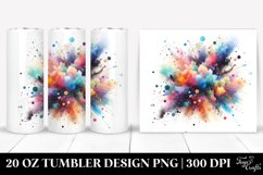 Colorful Watercolor Particles | 20 Oz Tumbler Product Image 1
