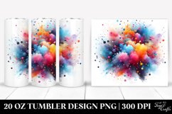 Colorful Watercolor Particles | 20 Oz Tumbler Product Image 1