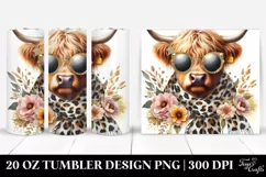 Elegant Highland Cow Sunglasses Tumbler Product Image 1
