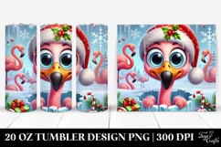 Joyful Baby Flamingo in Christmas Theme Product Image 1