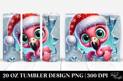 Cute Baby Flamingo Clipart Product Image 1