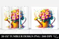 20 Oz Tumbler Sublimation | Vibrant Colorful Sprinkling Can Product Image 1