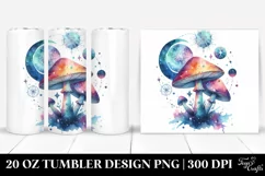 Magical Celestial Astral Mushroom | 20 Oz Tumbler Product Image 1