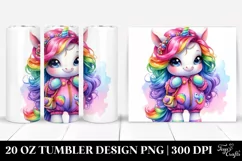 Vibrant Baby Unicorn Tumbler Product Image 1
