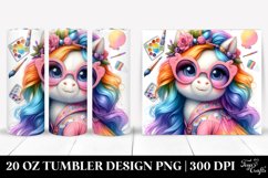 Baby Unicorn in the Style of | 20 oz Tumbler Product Image 1