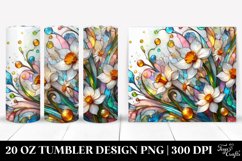 Colorful Stained , Golden Narcissus | 20 oz Tumbler Product Image 1