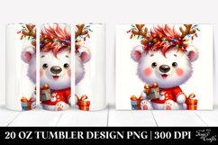 Enthusiastic Polar Bear, 20 Oz Tumbler Product Image 1