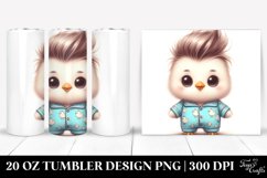 Baby Chicken with Raincoat 20 Oz Tumbler Product Image 1