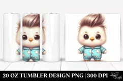 Baby Chicken with Raincoat 20 Oz Tumbler Product Image 1