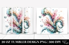 Shiny Snapdragon Watercolor Clipart 20 Oz Tumbler Product Image 1