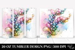 Shiny Snapdragon Watercolor Clipart 20 Oz Tumbler Product Image 1