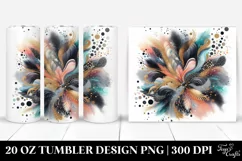 Colorful Black Gliterry Background | 20 Oz Tumbler Product Image 1