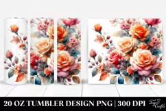 Colorful Rose Petals Abstract | 20 oz Tumbler Product Image 1