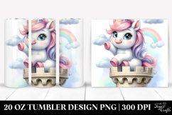 Cute Baby Unicorn Pastel Tumbler | 20 Oz Tumbler Product Image 1