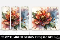 Stained Poppy | 20 oz Tumbler Product Image 1