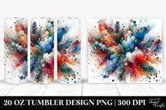 Colorful Watercolor Particles | 20 oz Tumbler Product Image 1