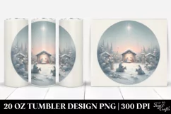 Simple Nativity Scene Clipart, 20 Oz Tumbler Product Image 1