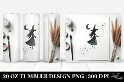 Whimsical Witch Watercolor | 20 oz Tumbler Product Image 1