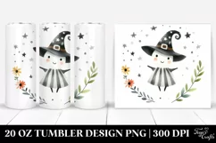 Whimsical Witch Watercolor | 20 oz Tumbler Product Image 1
