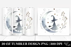Whimsical Witch Watercolor | 20 oz Tumbler Product Image 1