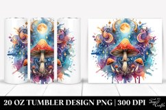 Vibrant Magical Celestial Mushroom 20 Oz Tumbler Product Image 1