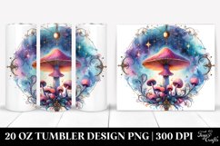 Vibrant Magical Celestial Mushroom 20 Oz Tumbler Product Image 1