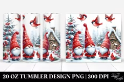 Watercolor Christmas Gnomes Clipart Product Image 1