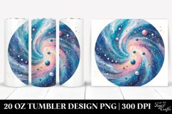 Colorful Glittery Blue Stains | 20 Oz Tumbler Product Image 1