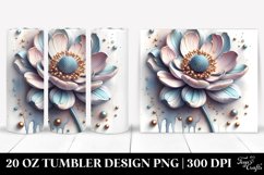 Anemone Splash Metallic Tumbler Product Image 1