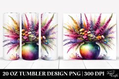 Vibrant Heather Vase Tumbler Product Image 1