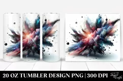 Abstract Glossy Cosmos Tumbler | 20 Oz Tumbler Product Image 1