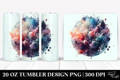 Abstract Glossy Cosmos Tumbler | 20 Oz Tumbler Product Image 1