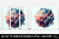 Abstract Glossy Cosmos Tumbler | 20 Oz Tumbler Product Image 1