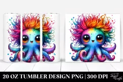 Colorful Baby Octopus | 20 Oz Tumbler Product Image 1