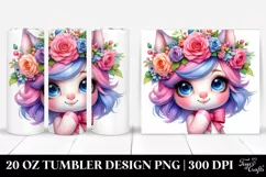 Watercolor Vibrant Baby Unicorn Posing with Cool Haircut, 20 Product Image 1