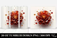 Glossy Marigold Watercolor Tumbler Product Image 1