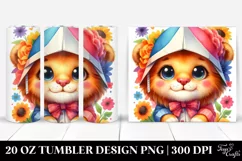 Cute Lion Paper Tumbler Product Image 1