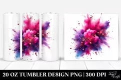Colorful Magenta Particles | 20 Oz Tumbler Product Image 1