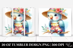 Colorful Baby Parrot Dressed | 20 Oz Tumbler Product Image 1