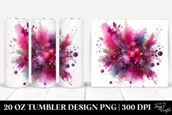 Colorful Magenta Particles | 20 Oz Tumbler Product Image 1