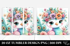 Cute Pastel Peacock | 20 oz Tumbler Product Image 1