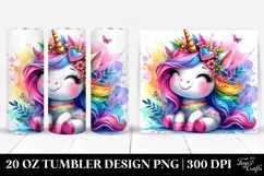 Vibrant Baby Unicorn | 20 oz Tumbler Product Image 1