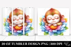 Colorful Baby Monkey Sleeping | 20 Oz Tumbler Product Image 1