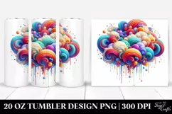 Colorful Whimsical Cloud | 20 Oz Tumbler Product Image 1