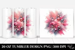 Colorful PINkish Particles | 20 Oz Tumbler Product Image 1